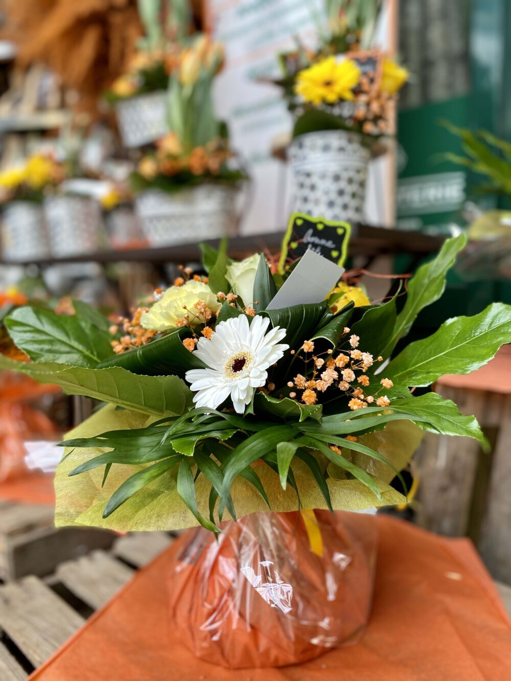 4 bouquets printaniers orange jardinerie potire 4 bouquets printaniers orange jardinerie potire
