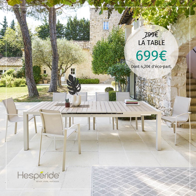 Table de jardin Hespéride en promotion