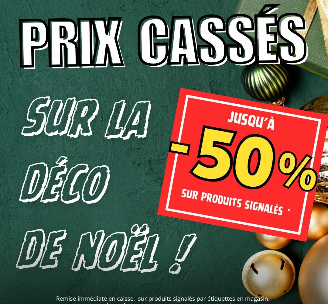 promotion prix cassés déco de noel