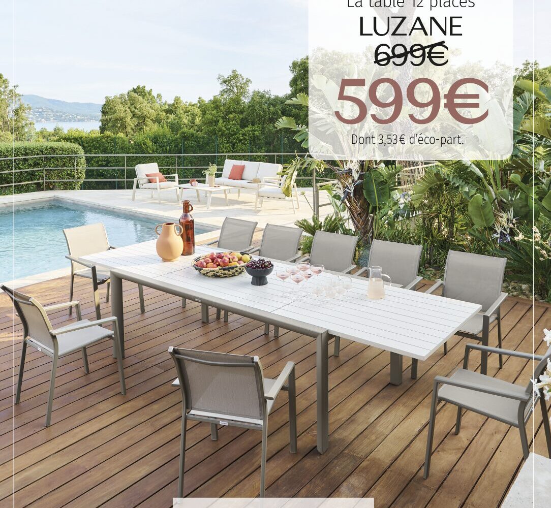 promotions HESPERIDE mobilier de jardin